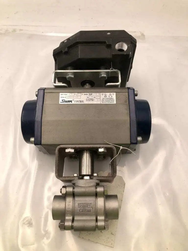 Sharpe Series 99 3/4” Ball Valve 2500 CWP SW 316 SST W/ Actuator