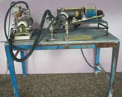 QTY. 1. CRUDE MIXER OPERATION TABLE WITH 1 MOUNTED...