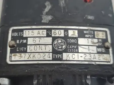 USED BODINE ELECTRIC KCI-23A2A1