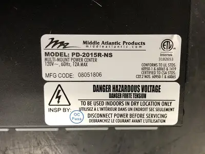 NEW MIDDLE ATLANTIC PD-2015R-NS