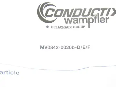 Conductix Wampfler MV0842-0020b Current Collector Shoe 7 Conductor Power Car