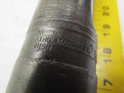 Union Twist Drill Co 1-13/16" Morse Taper No.5 MT Shank Drill Bit 14-1/4" OAL