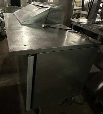 174-0181 True TSSU-72-18M-B-HC 72" Self Contained Salad Prep Table Cooler