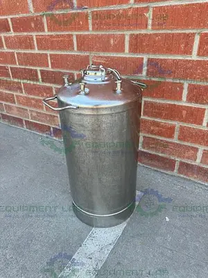 USED ALLOY PRODUCTS 45 LITER STAINLESS STEEL PRESSURE VESSEL 130 PSI