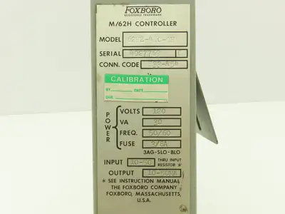 Foxboro 62HZ-4EC-OH M/62H Controller 120VAC 50/60Hz 10-50mA Output