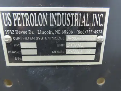 US Petrolon 1000AMM Sub-Micron Oil Filter System Lubrication Oil Filtration