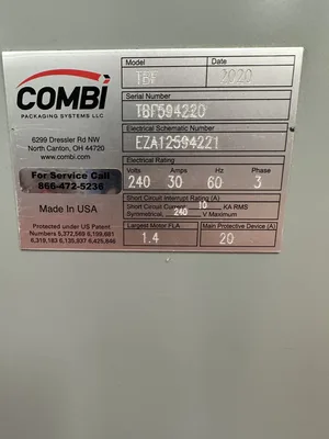 Used 2020 COMBI TBF Case Sealers - Glue Washington US | The Equipment Butler #1312145