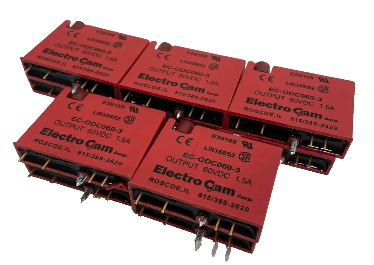 NEW ELECTRO CAM EC-ODC060-3 OUTPUT MODULE 60VDC 1.5A ECODC0603 LOT OF 10