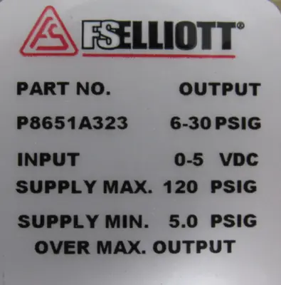 NEW FS ELLIOTT P8651A323 TRANSDUCER
