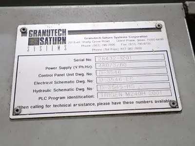 USED GRANUTECH SATURN SYSTEMS CORPORATION M240 ROTOGRIND