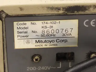 Mitutoyo KS-31 Digital Counter 2-Axis Display for Profile Projector 174-104-1