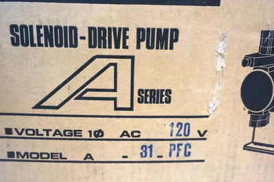 NEW TACMINA A-31-PFC SOLENOID DRIVE PUMP A31PFC