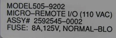 NEW SIEMENS 505-9202 MICRO REMOTE MODULE 5059202 2592545-0002
