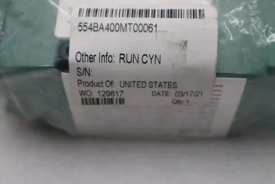 NEW Numatics 554BA400MT00061 Solenoid Valve 24VDC 150 PSIG STOCK H1445