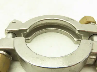 Sanitube 13MHP-100-150 Double Bolted Sanitary Clamp 304SS 1"-1-1/2" Lot of 9