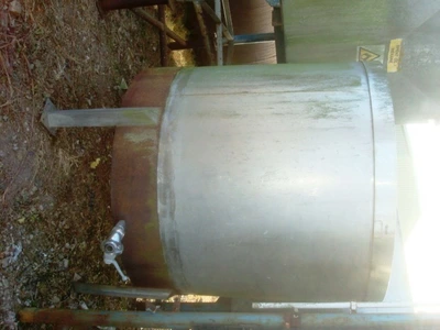 2250L S/S Open Top Tank