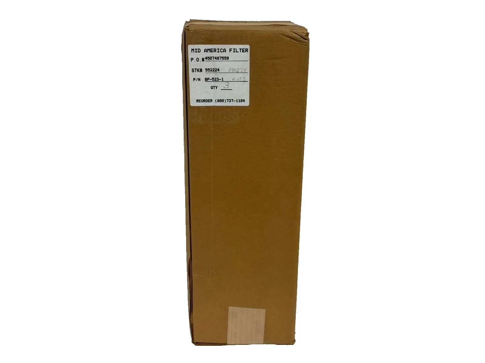 BOX OF 3 NEW MID AMERICA FILTER BP-523-1 FILTER ELEMENTS BP5231