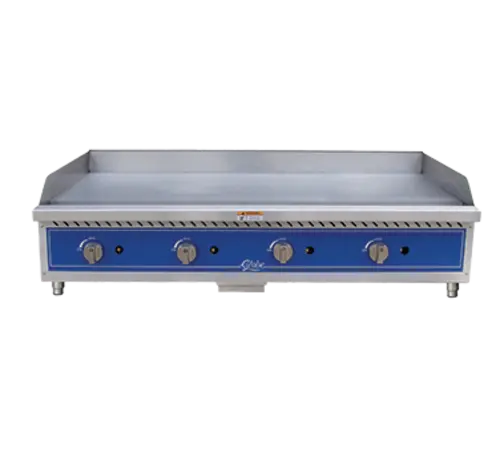 Globe GG48G 48" Gas Griddle w/ Manual Controls - 1" Steel Plate, Convertible