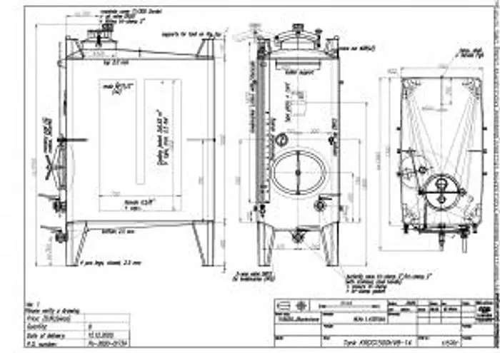 New Stock Letina 396 Gallon / 1500L Jacketed Square Storage Tote Tank