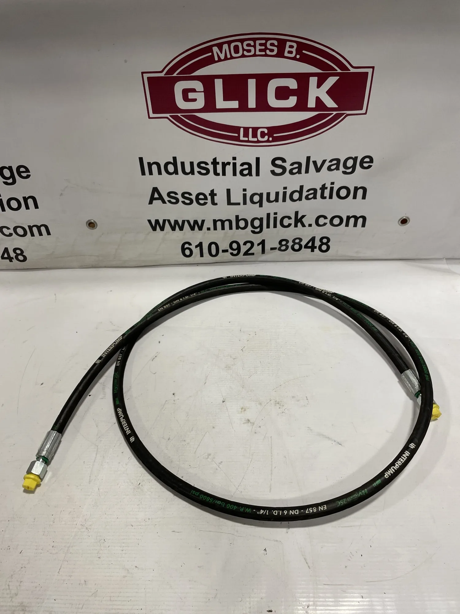Interpump HYpress 25C 1/4” FNPT Quick Connect Hydraulic Hose 6ft 5800psi – NEW
