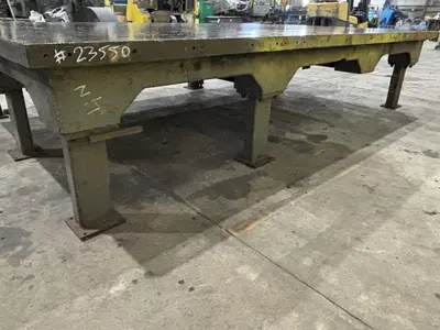 12'3" X 8'3" STEEL LAYOUT TABLE: STOCK #23550