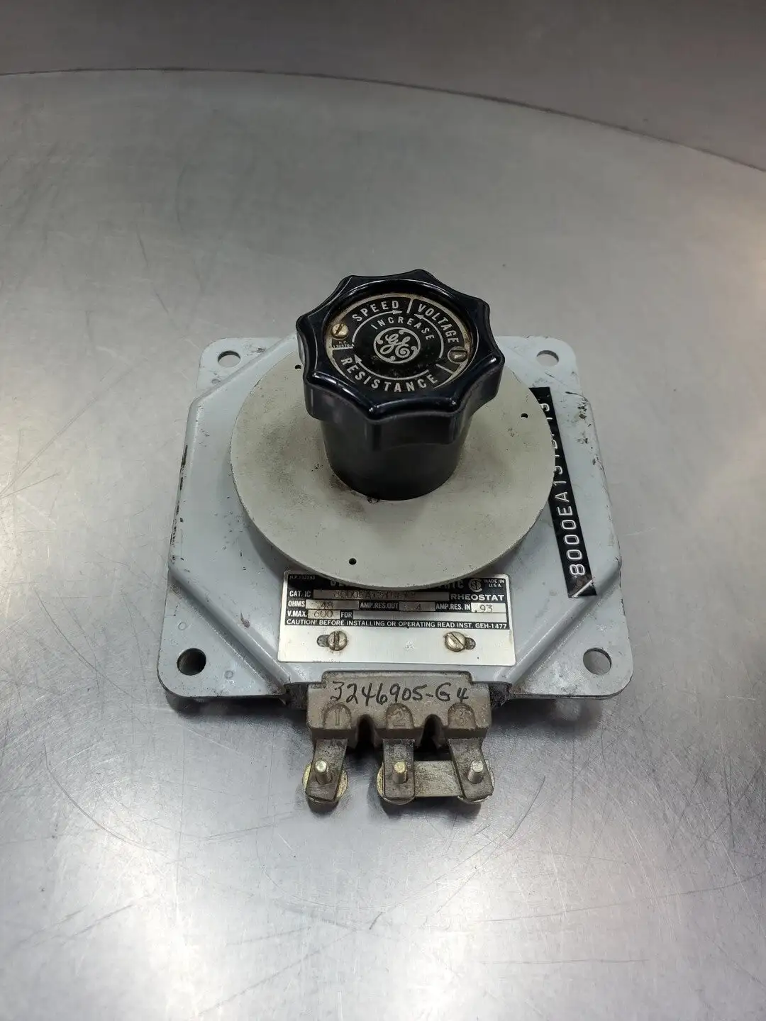 GENERAL ELECTRIC 8000EA131BF13 RHEOSTAT - 48 OHMS, 600VMax. 4E-34