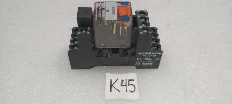 Used Schrack PT78740 + PT570024 +EM 09 Relays & Switches Arizona US | ASSET CONVERSION SPECIALISTS, INC. #306457