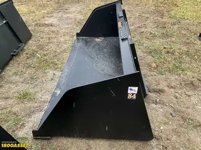 New Tomahawk 84” snow/mulch skid steer bucket, welded on high carbon cutting edge, skid steer...