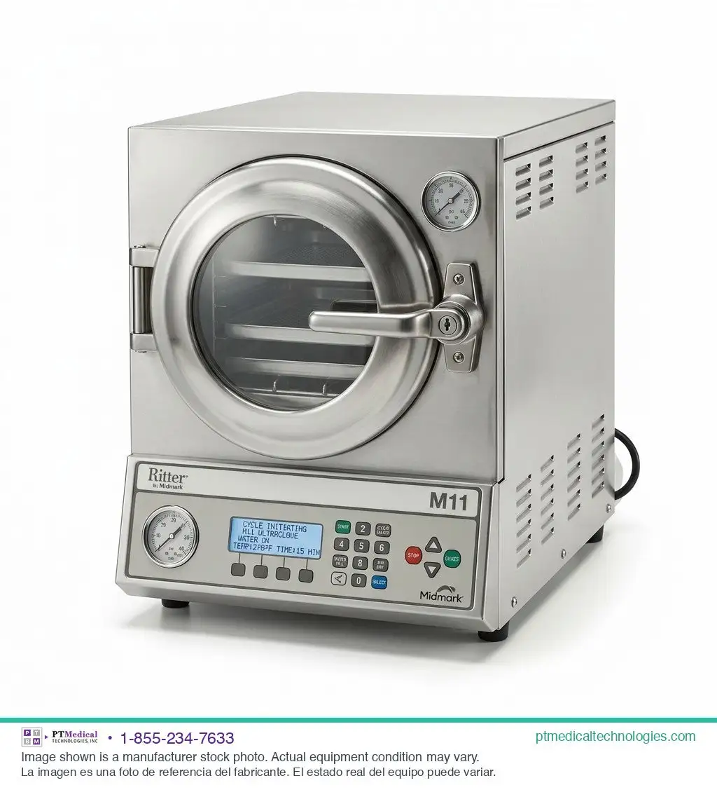 Used RITTER M11 ULTRACLAVE HAS A ERROR CODE Autoclaves Texas US | PT Medical Technologies #1458435