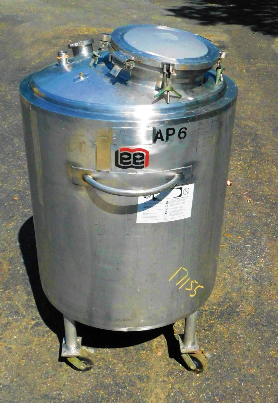 USED LEE 150 GALLON PRESSSURE TANK 150 UDBT