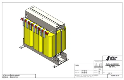 New 150 KVA Dry Type Transformer 480 Delta 240 Delta CT120 10 Year Warranty 423-9267-000 FREE SHIPPING