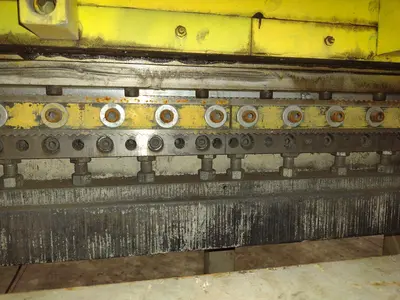 48” WIDE x 30 HP MECHANICAL IN-LINE COIL PRESS & SHEAR WITH PLC VARIABLE SPEED DRIVE: STOCK #22968