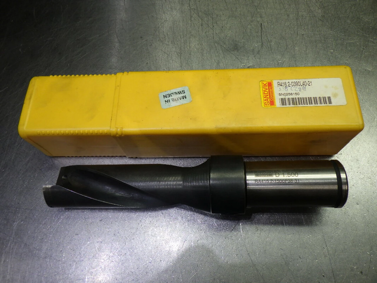 Sandvik 1.5" Coolant Thru Drill 1.5" Shank R416.2-0390L40-21 (LOC2356)