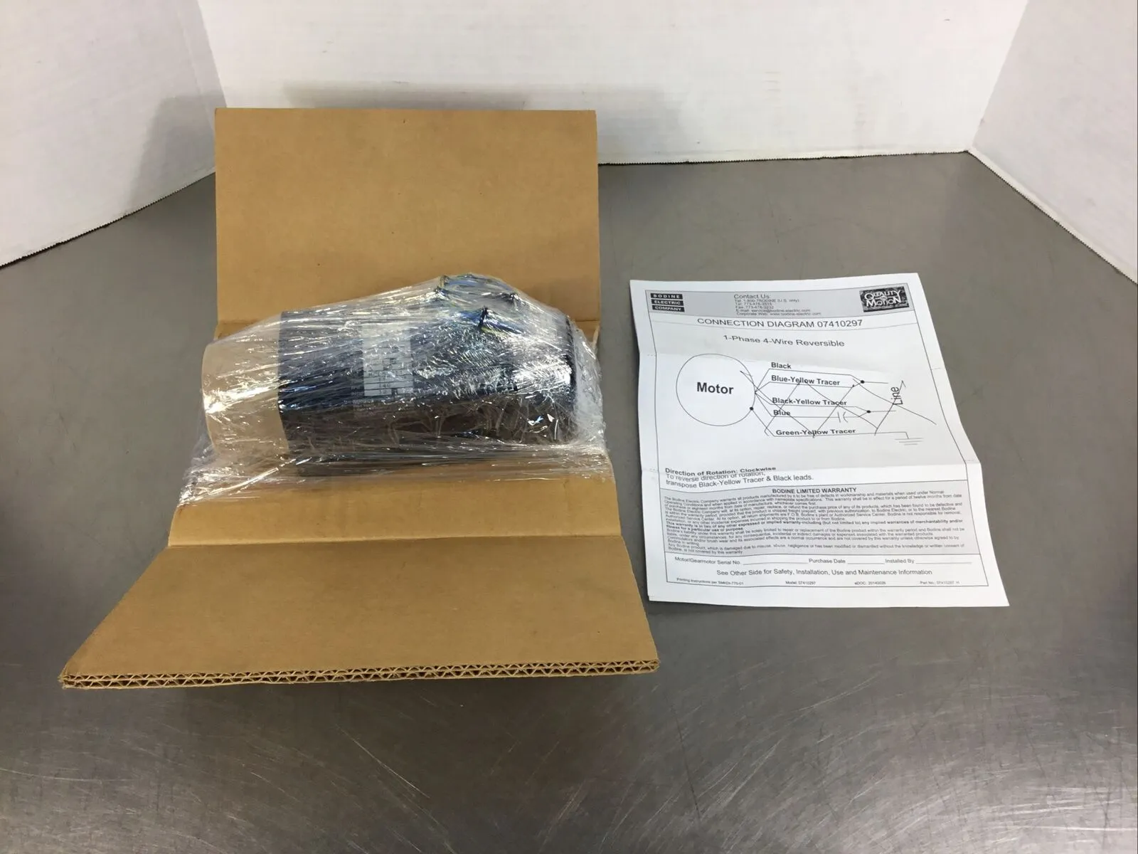 MC Supply Co. Motor Model MC054711 115V 1B