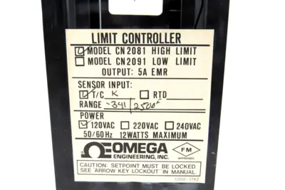 NEW OMEGA ENGINEERING CN2081KF TEMPERATURE CONTROLLER CN2081