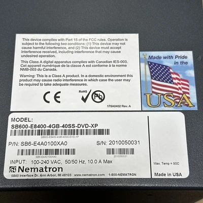 NEW Nematron SB6-E4A0100XA0