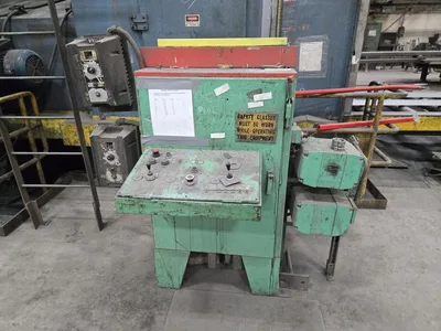 1993 Pangborn 7-Wheel Structural Blast Machine, 24" x 48" Opening, 60' In-Out Conveyors w/ (6) Cross