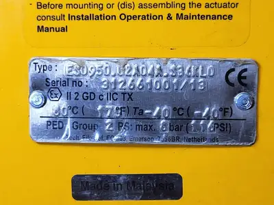 New | in-Stock EL-O-MATIC ES0950.U2A04A.S36KL0 Electric Motor Driven Actuators British Columbia CA | Lenmark #837274