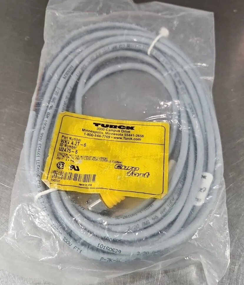 Turck WKV 4.2T-6 Cordset. Loc5E-25