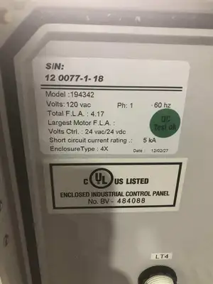 GEA 194342 Manual Boosted 2 Motor Control Box 5139-0895-000 1PH 120V -NIB