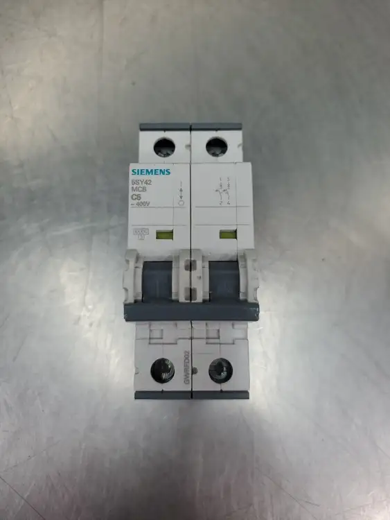 Used Siemens 5SY42 MCB C5 CIRCUIT BREAKER, 2POLE, 400V (5SY4211-7) Circuit Breakers South Carolina US | Palmetto Automation #1151413