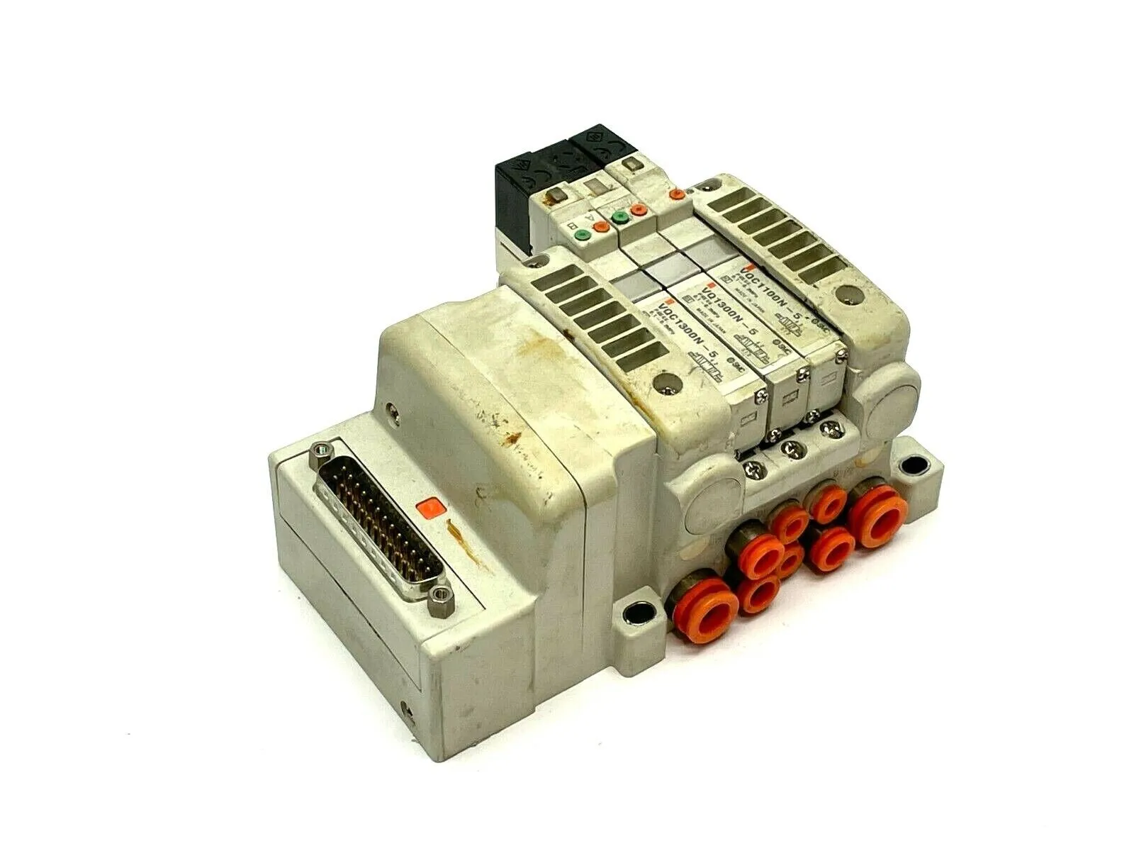 VV5QC11-03N3FD0-S | SMC  Manifold Base w/ Solenoids - Used