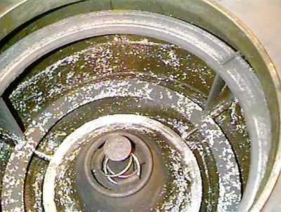 Rousselet Robatel DSC 85-K solid basket centrifuge, SS.