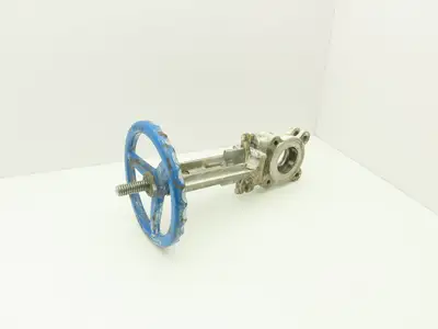 Velan L10-0320C-13BL 3" 316 Stainless Knife Gate Valve Rising Stem 10" Handwheel