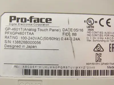Used PRO-FACE _UNKNOWN_ Automation Control (HMI) Indiana US | Arrow Industrial #1364904