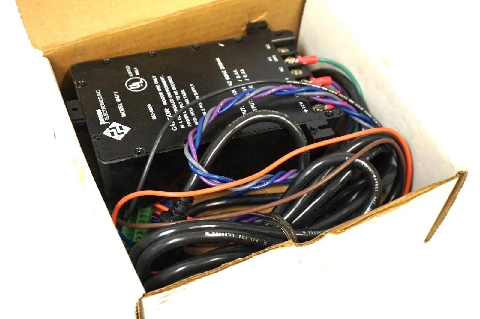 NEW JAMES ELECTRONICS 6471 POWER SUPPLY 105-130VAC, 60HZ