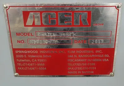 Used 2017 ACER E-MILL 3VSII Vertical Mills Kentucky US | Aucto #1314409