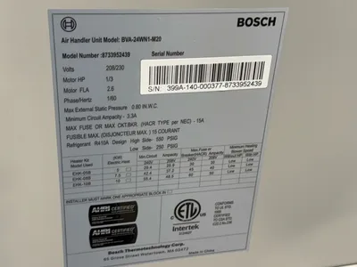 New | in-Stock BOSCH BVA24WN1M20 Miscellaneous MRO Ohio US | HGR 24 #1175374