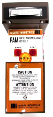 NEW MOORE INDUSTRIES PAM PULSE ACCUMULATING MODULE