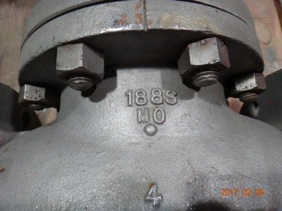 Alloy Steel Products Co. 4", Class 150, 188SMO, Globe Valve